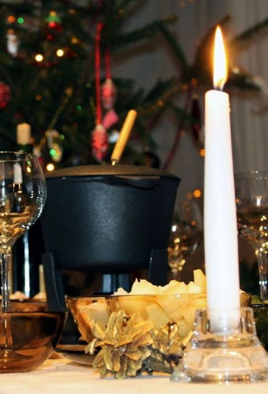 Na dzisiaj to może proste fondue z białym winem zanim zaczniemy świąteczne szaleństwa...