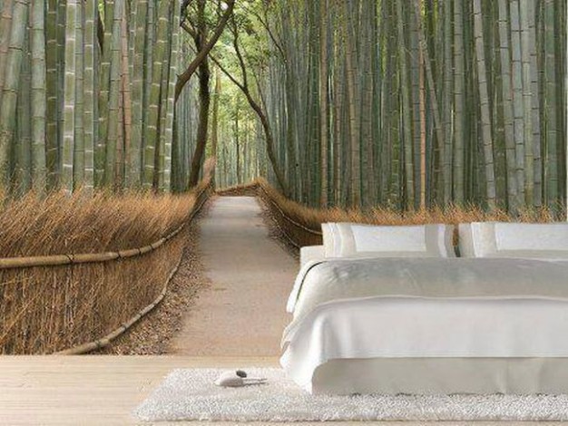 Sypialnia w bambusowym zagajniku
