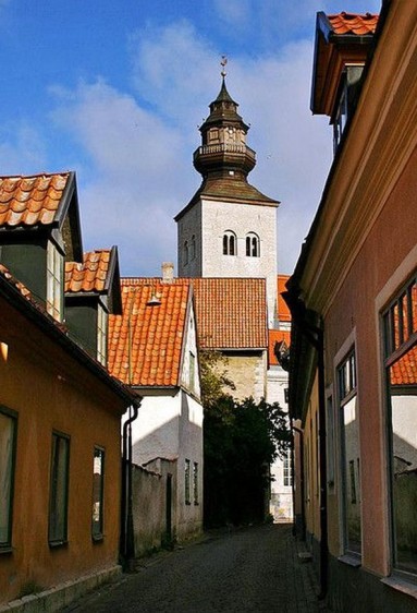 Malowniczy zaułek w Visby