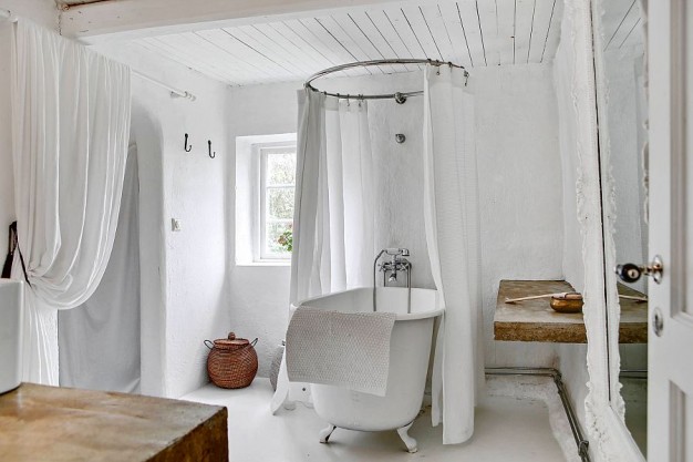 Bardzo stylowa, minimalistyczna łazienka...