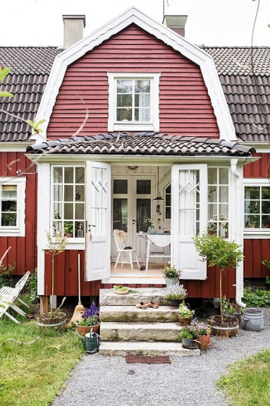 Ten kolor szwedzkich domów od zawsze nam się podoba...